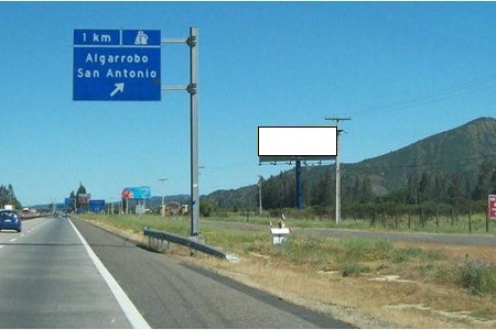 Unipole ruta 68 hacia Algarrobo