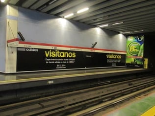 Muro brandeado metro