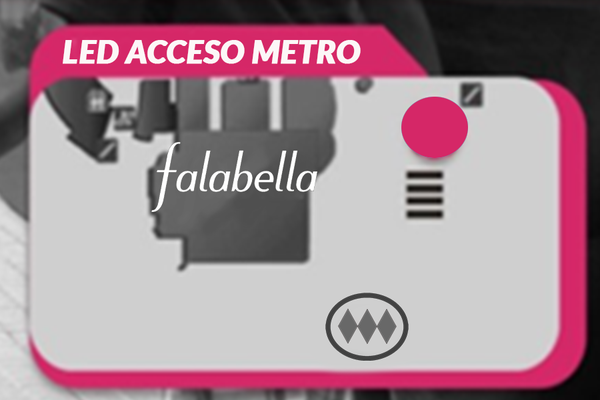 Foto de  Led - Exterior Acceso Metro Falabella - Mall Plaza Vespucio (1) 
