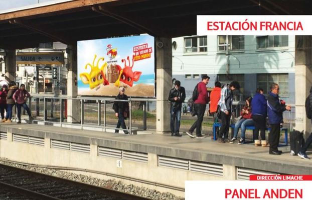 Foto de Panel Anden doble cara - Estación Francia