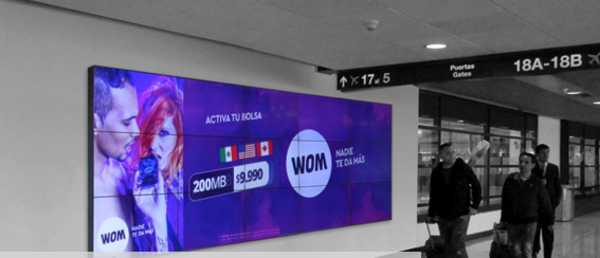 Foto de Video Wall - Zona Embarque Internacional - Aeropuerto Santiago