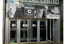 Mall del Centro Concepción -  Mampara acceso Orompello