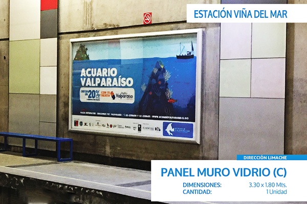 Foto de Panel Muro C - Estación Viña del Mar / Dirección Limache