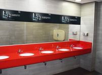 Adhesivo espejos  3 baños Hombres (1-2 y 3 piso) 