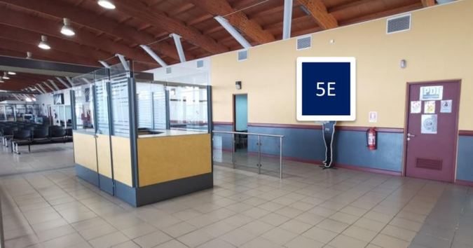 Foto de Letrero, cara simple / Sector Embarque - Aeropuerto Arica