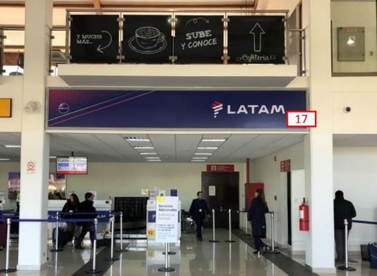 Foto de Letrero Mural / Sector Check-In - Aeropuerto La Serena