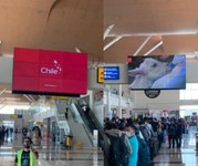 Publicidad, Pantalla FIDS / Sector Hall Público 1° Nivel / Terminal de pasajeros - Aeropuerto Calama
