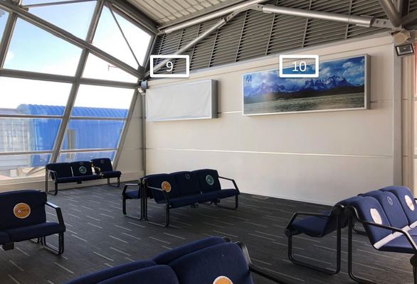 Foto de Caja de luz, Sala de embarque Internacional - Aeropuerto Punta Arenas