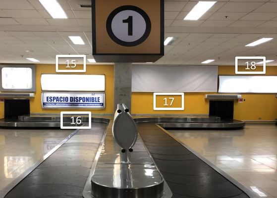 Foto de Caja de luz,  Sala de Arribo N ° 1 - Aeropuerto Punta Arenas