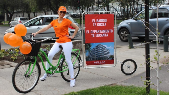 Foto de (03) Bicicletas con paleta publicitaria - Santiago