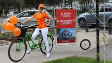 (03) Bicicletas con paleta publicitaria - Santiago