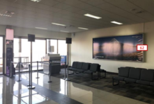 Backlight tabique poniente, Sala Embarque - Aeropuerto La Serena