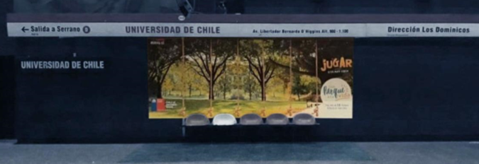 Foto de Muro - L1 Estación Universidad de Chile