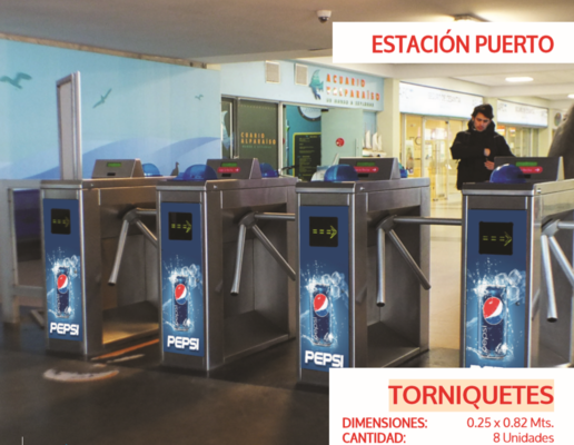 Foto de Torniquetes - Estación Puerto
