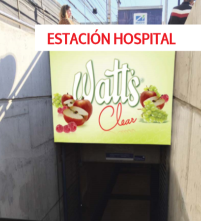 Foto de Muro Escalera acceso Sur - Estación Hospital