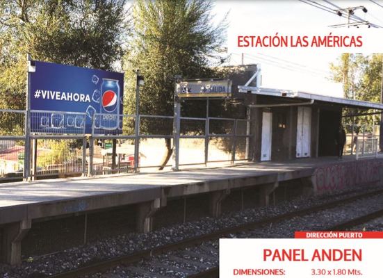 Foto de Panel Anden - Estación Las Americas 