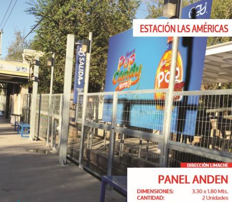Foto de Panel Anden - Estación Las Americas 