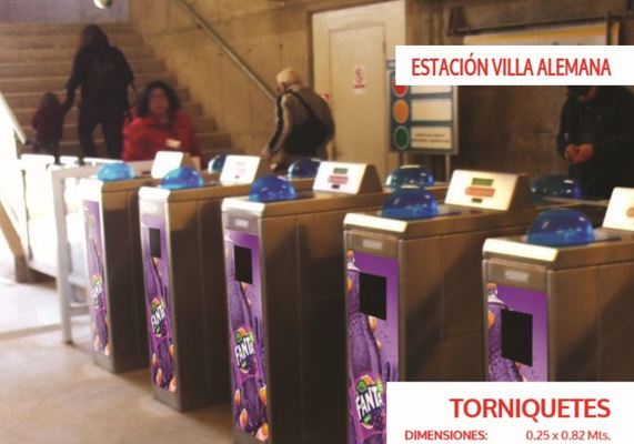Foto de Torniquetes - Estación Villa Alemana