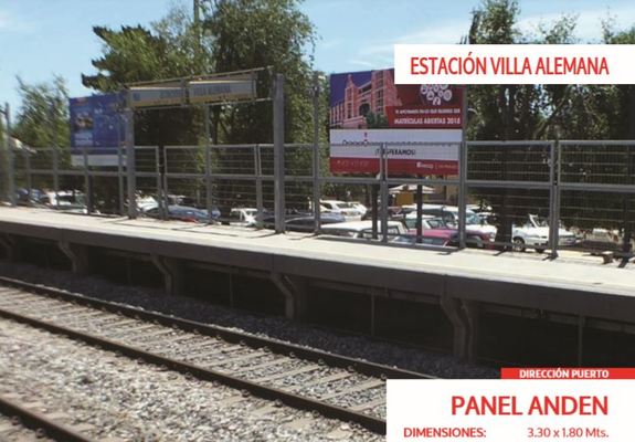 Foto de Panel Anden -  Estación Villa Alemana 